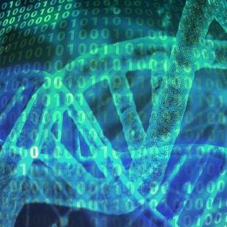 künstlerische Darstellung der DNA